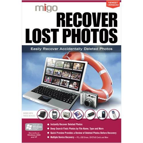 Software: Migo Recover Lost Photos Utility Software   Windows