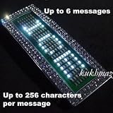 LED Light Up Scrolling White Light Up Iced Out Buckle