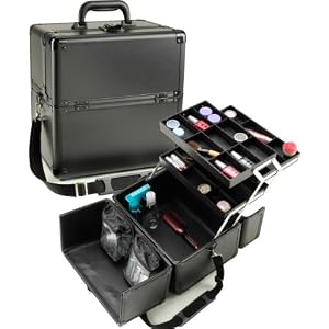 SHANY Jet Black Makeup case - Professional Makuep artist case w/Trays