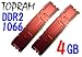 4GB (2GBx2) DDR2 1066MHz PC2-8500 Dual Channel DIMM Memory Kit by TOPRAM