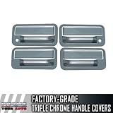 1999-2001 Cadillac Escalade 4dr Chrome Door Handle Covers (With Passenger Keyhole) 