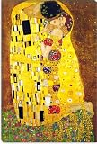 The Kiss By Gustav Klimt Canvas Giclee Art Print #304 40x26