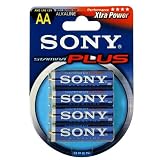Sony AM3-B4A Stamina Plus Alkaline Batteries - AA - (4 Pack)