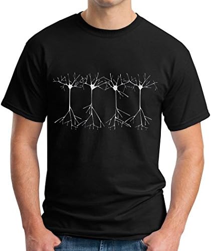 Smile Tea Men's Tee Funny Shirts For Men Psychology Biology Great T Shirts Black XL