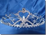 Bridal Wedding Tiara Crown With Crystal Heart 27056