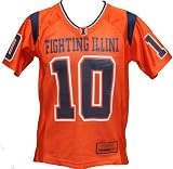 Toddler Illinois Fighting Illini #10 Orange Rivalry Printed Football Jersey