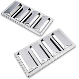 Chrome Air Scoop Hood Flow Intake Side Vent Cover Fender Mesh For Nissan Versa Cube Sentra Altima Hybrid Coupe Maxima
