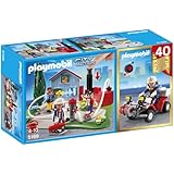 PLAYMOBIL 40th Anniversary Fire Rescue Operation Compact Set and Quad