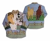 ZK Applique II Theme Western Horse Jacket - Reversible SM,MD,LG,XL (Click for choices)