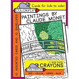 Monet Coloring Cards & Crayons Art Set