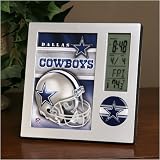 Review Football Fanatics  / Dallas Cowboys Team Desk Clock & Thermometer