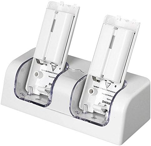 Kangcheng Wii Controllers Charging Stand Charger Station Dual Charger Dock + Two Free Rechargeable Batteries