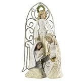 Grasslands Road Vintage Chic, Holy Family Nativity Figurine, 5-1/4 by 12-1/4-Inch, Resin