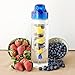 #1 Fruit Infused Water Bottle - Premium Infuser Made of Tough Eastman Tritan Crystal Clear Plastic + Ebook recipes - 100% Lifetime Satisfaction Guarantee