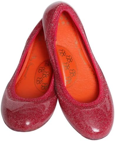 My Sugarcoat Comfy Jelly Knit Flat, Red Metallic