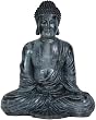 Simple Elegant Unique Art Gift Idea Him Her - 12" Large Classic Japanese Style Sitting Meditation Buddha Statue Figure
