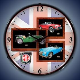 Colorful MG Lighted Fluorescent Wall Clock