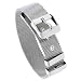 7.5 in. Surgical Steel Belt Buckle Mesh Bracelet