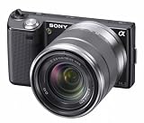 Sony NEX-5KB Systemkamera (14 Megapixel, 7,5 cm (3 Zoll) Display) mit 18-55mm Objektiv schwarz