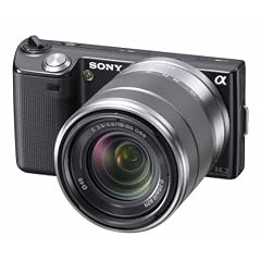 Sony NEX-5KB Systemkamera (14 Megapixel, 7,5 cm (3 Zoll) Display) mit 18-55mm Objektiv schwarz