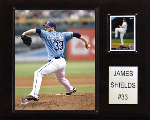 MLB James Shields Tampa Bay Rays Player Plaque