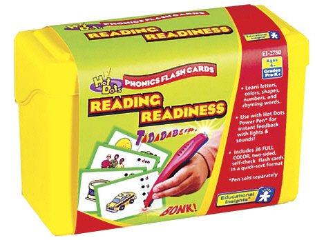 Childrens Toyshop  Toys : Learning Resources Set 1 Reading Readiness - Hot Dots Phonics Flash Cards