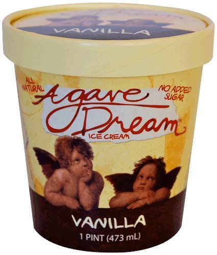 Agave Dream Vanilla Ice Cream 1 pint containers (pack of 6) 