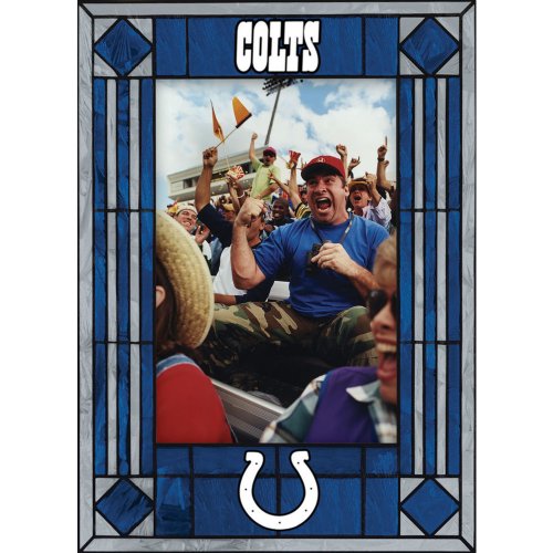 Indianapolis Colts Art Glass Frame