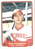 1982 Fleer # 63 Dave Concepcion Cincinnati Reds Baseball Card