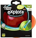 Tommee Tippee Explora Easy Scoop Feeding Bowls 7mth+ (4 per pack) トミーのtippeeのエクスプロラ簡単にスクープ送りボウルの7Mth