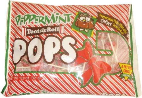 Peppermint Candy Cane Tootsie Pops