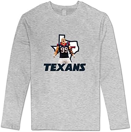 Koala Men's 2016 NFL Houston Texans J. J. Watt Long Sleeve T-shirts Ash Size L