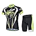 Baleaf Men's Short Sleeve Cycling Jersey 3D Padded Shorts Set