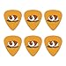 Guinea Pig Eating Novelty Guitar Picks Medium Gauge - Set of 6