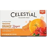 Celestial Seasonings Tangerine Orange Zinger Herbal Tea, 20 Count