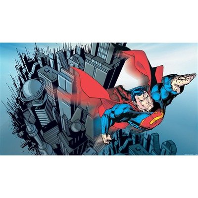  RoomMates JL1064M Superman Prepasted Chair Rail Wall Mural
