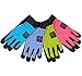 Womanswork Stretch Gardening Glove with Micro Suede Palm, Purple, Large