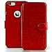 Lockwood iPhone 6/6s Folio Wallet Case | Vintage Red | Travel Wallet With Card Holder | Ultra Slim & Lightweight Design | Classic Cases for Modern Devices | (4.7