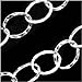 Beadaholique Sterling Silver Hammered Cable Chain, 6mm, Unfinished, by The Foot