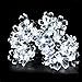 Ecandy Flower Solar Powered Christmas Lights Multi-color 50 LED Decorative Blossom Fairy String Light for Garden, Lawn, Patio, Xmas Tree, Holiday, Party, Home, Indoor, Outdoor Decorations,White