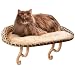 K&H Kitty Sill Deluxe Bolster Cat Bed, 14-Inch by 24-Inch, Tan Kitty Print