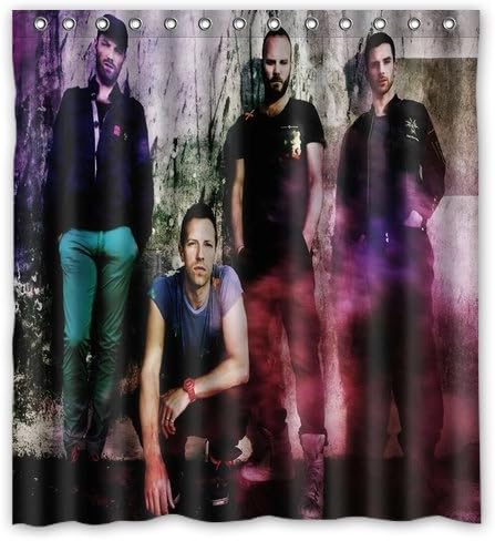 Brand New Stylish Design COLDPLAY_alternative_rock Shower Curtain Bathroom Waterproof Drapery/Panels/Treatment Polyester 66"(w) x 72"(h) Inches