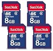 Sandisk 8GB SD Secure Digital High Capacity (SDHC) Flash Memory Card (SDSDB-8192-A11) - Bonus Pack of 4