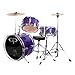 GP Percussion 3-pc. Complete Junior Drum Set - Metallic Purple