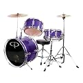 GP Percussion 3-pc. Complete Junior Drum Set - Metallic Purple