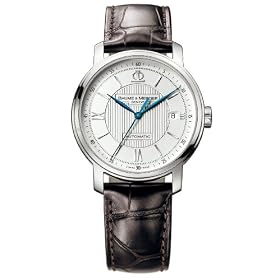 Baume and Mercier Mens Classima Automatic Leather Strap Watch #8791