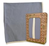 Pixel Organics 100% Certified Organic Waffle Weave Swaddling Blanket in Periwinkle