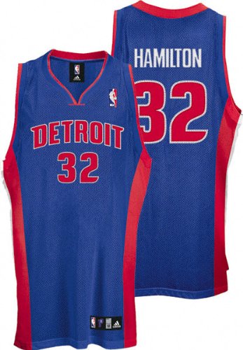 Richard Hamilton Blue adidas NBA Authentic Detroit Pistons Jersey