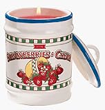 Avon Strawberries & Cream Ceramic Candle Jar