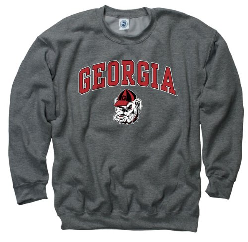 Georgia Bulldogs Dark Heather Perennial II Crewneck Sweatshirt